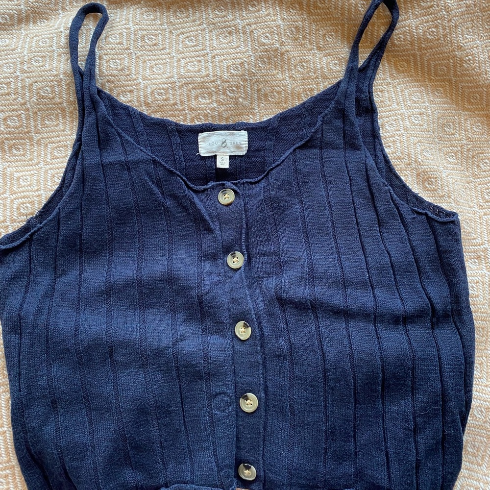 Navy blue tank top